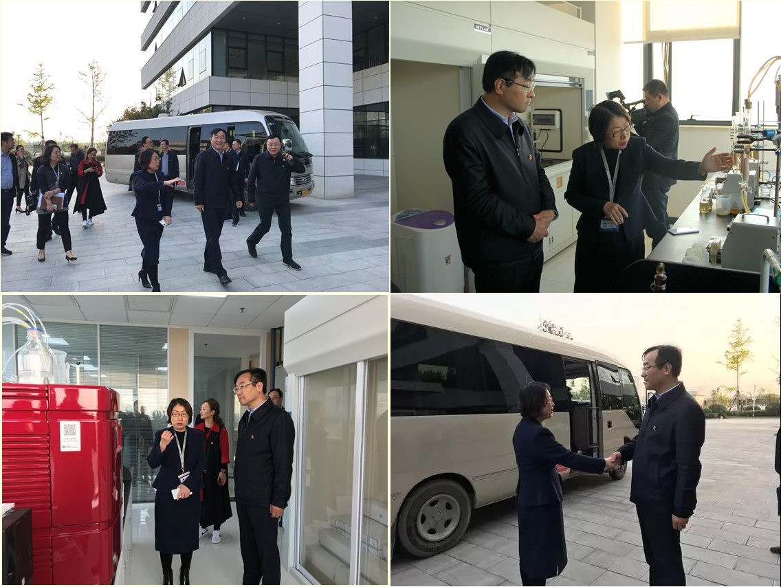 高新区党工委书记钟洪江一行莅临Z6尊龙科技调研